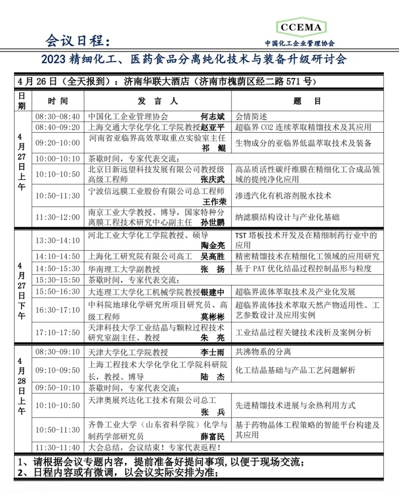 化学学院应化专业相关课程教师参加“2023精细化工、医药食品分离纯化技术与装备升级研讨会”在线培训